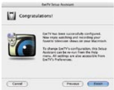ELGATO LOGICIEL EYETV 2 - Étapes d'Enregistrement - 8