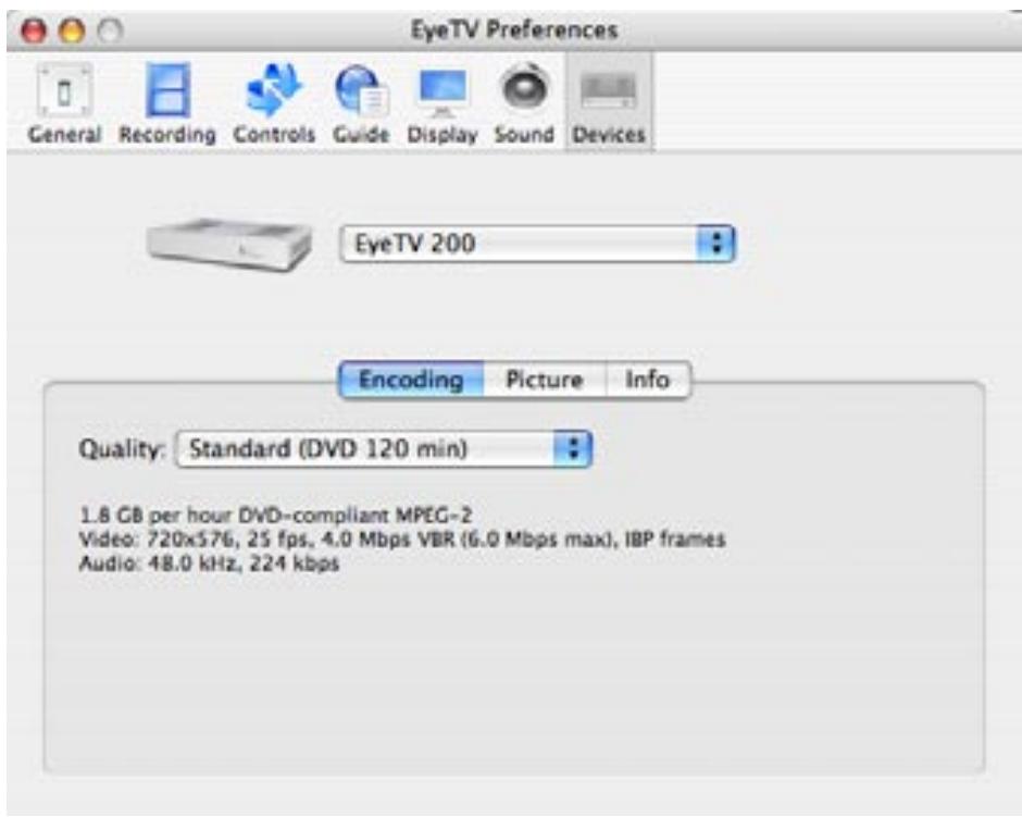 ELGATO LOGICIEL EYETV 2 - Réglage du Matériel - 1