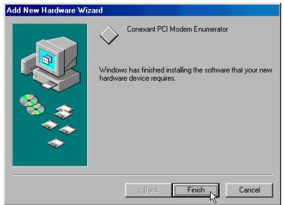 ABIT AC11 - 3-4. Installation des pilotes modem sous Windows 98 SE - 5