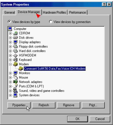 ABIT AC11 - 3-6. Sélection du pays du modem sous Windows 9x - 2
