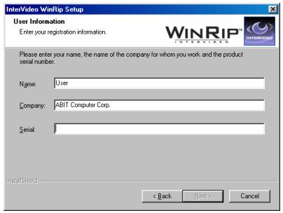 ABIT AC11 - 4-1. Installation de WinRip - 3