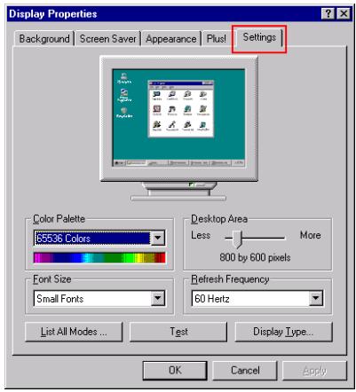 ABIT GF256 - 3-5. Comment utiliser les propriétés de paramétrage du pilote sous windows® NT - 2