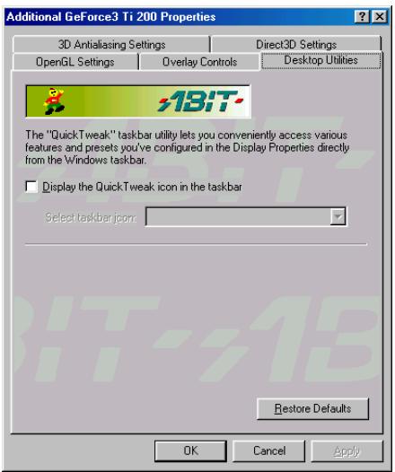 ABIT GF3 TI200 - Utilaires du Bureau (Desktop Utilities): - 1
