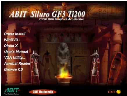 ABIT GF3 TI200 - Notes d'Application - 1