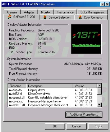 ABIT GF3 TI200 - GeForce3 Ti200 - 1