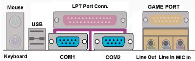 ABIT SL6 - Connecteurs Port Série COM1 & COM2 : - 1