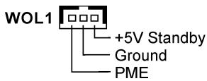 ABIT ST6 - (5). WOL1: Connecteur Wake on LAN - 2