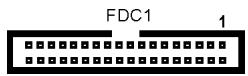ABIT ST6 - (14). Connecteur FDC1 - 2