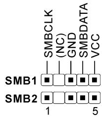 ABIT ST6 - (8). SMB1, SMB2: Connecteurs System Management Bus - 2