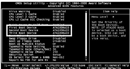 ABIT ST6 - 4-3. Configuration du BIOS pour le RAID - 1