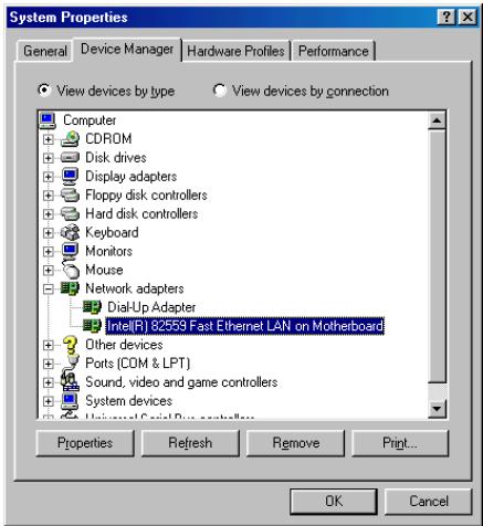 ABIT TH7 - Appendice d. installation des pilotes LAN sous windows® 98 se (option du constructeur) - 10