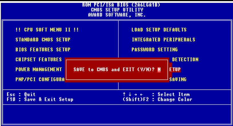 ABIT VA6 - 3-11.Save&Exit Setup - 1