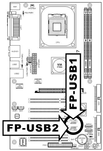 ABIT VI7 - (6). Têtes de Port USB Supplémentaires - 1