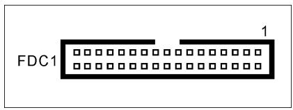ABIT VI7 - (9). Connecteur du lecteur de disquettes - 2