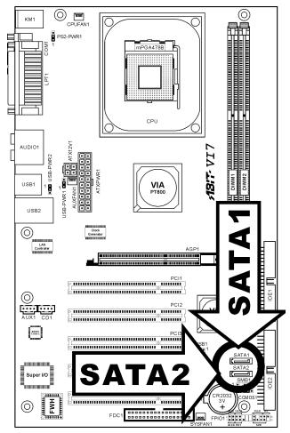 ABIT VI7 - (11). Connecteur ATA Série - 1