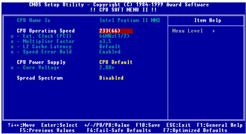 ABIT WB6 - 3-1. CPU Soft Menu™ II - 1