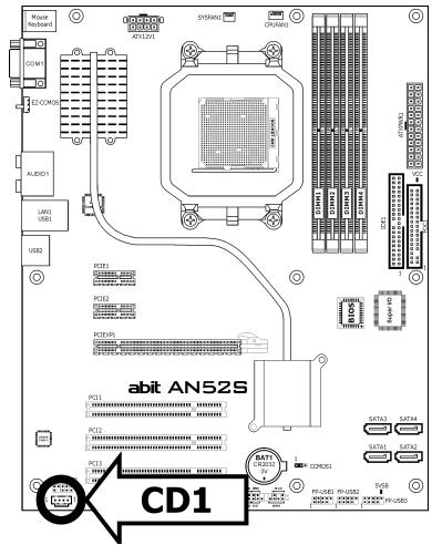 ABIT AN52 - Internal Audio Connectors - 1