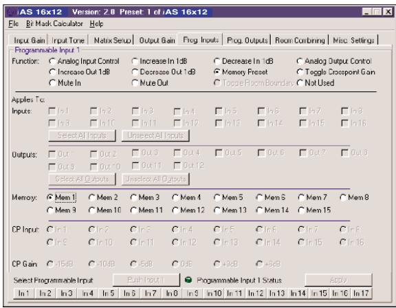 AKG AS 16X12 - Entradas de controle programáveis - 1
