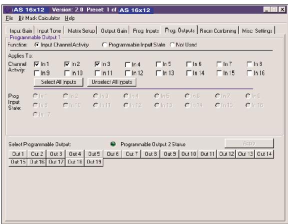 AKG AS 16X12 - Entradas de controle programáveis - 2