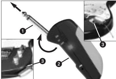 AKG GB 40 GUITARBUG - Sujetar el transmisor - 1