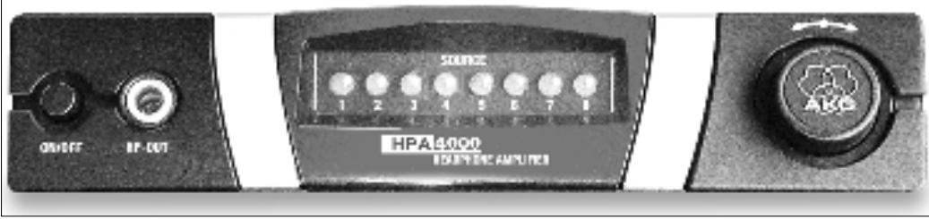 AKG HPA 4000 - Elementos de controle 2.4.1 Paine frontal - 1