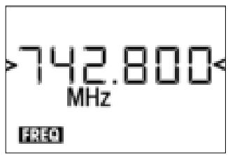 AKG HT 4000 - Menu Fréquences - 1