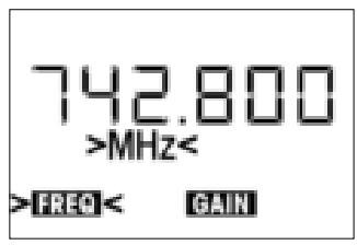 AKG PT 4000 - Frequenz-Menu - 5