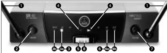 AKG SR 40 FLEXX - Front Panel Controls - 1