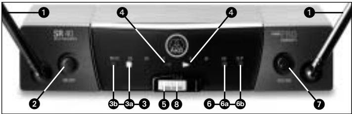 AKG SR 40 FLEXX - Commandes de la face avant - 1