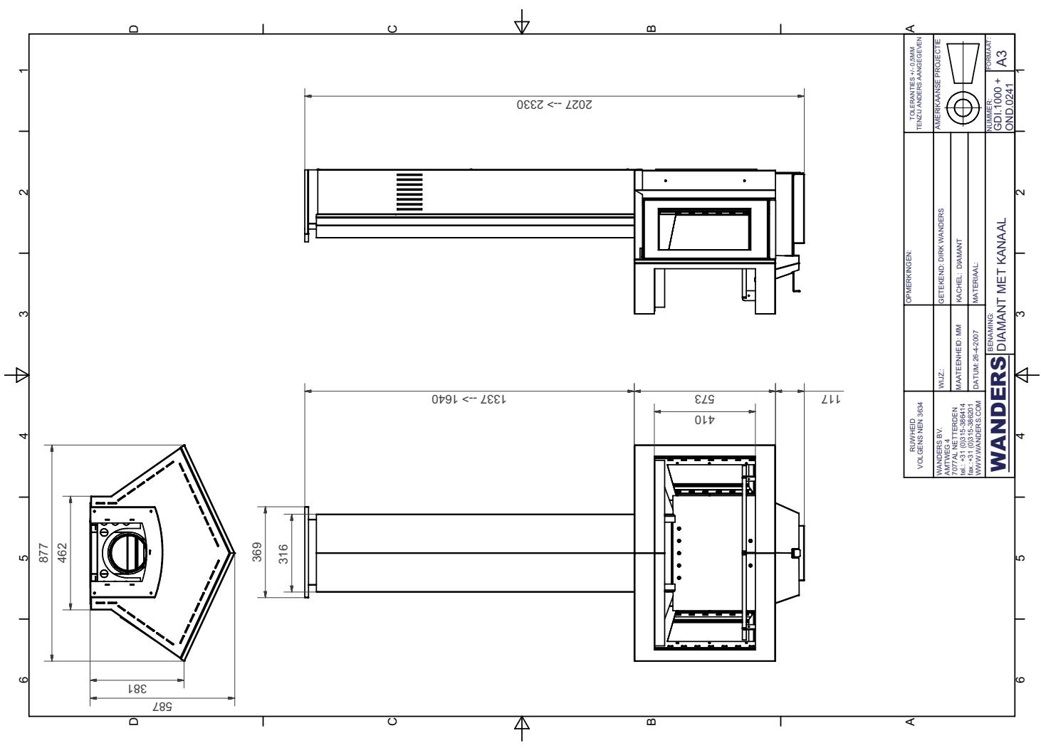 WANDERS DIAMANT - Technische tekeningen / Technical drawings Dessins techniques / Technische Zeichnungen - 2