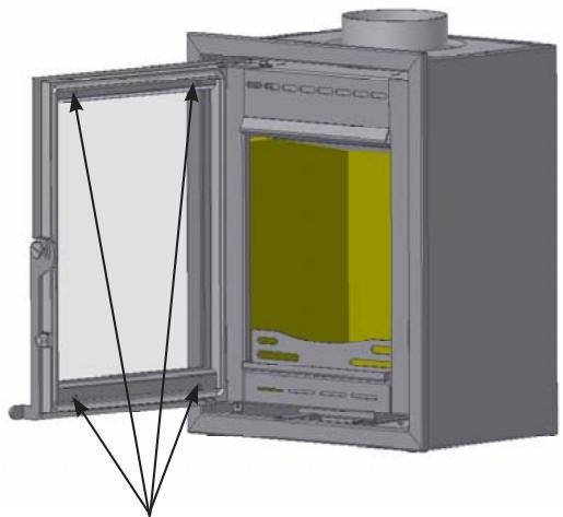 WANDERS VEROX - Replacing the glass in the door: - 1