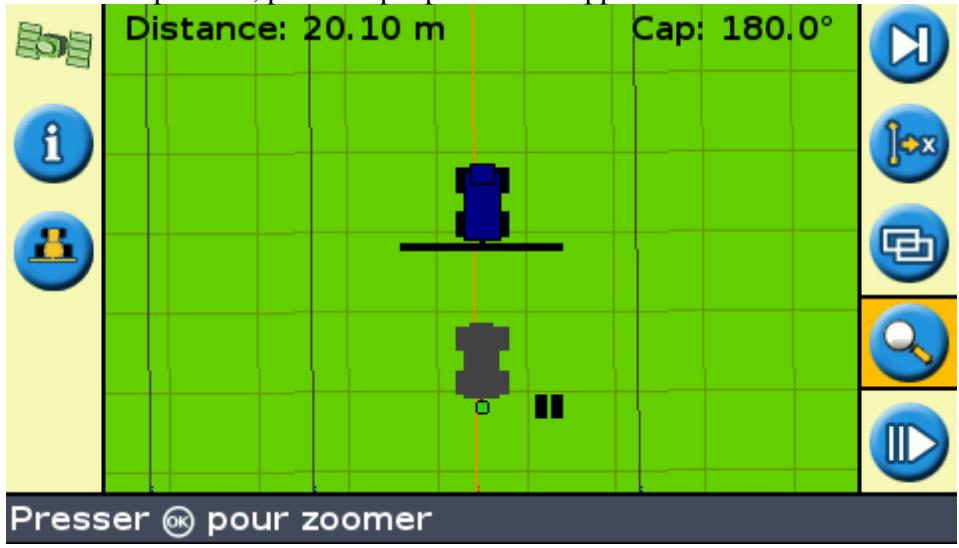 TRIMBLE EZ GUIDE 250 - Icône pause / reprise - 1