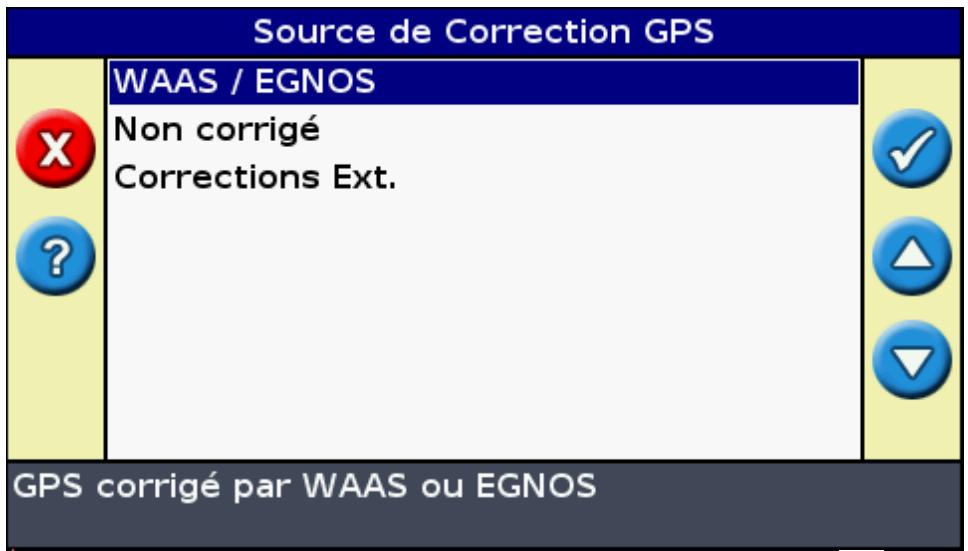 TRIMBLE EZ GUIDE 250 - Configuration des corrections GPS - 1