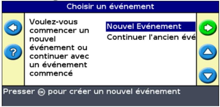 TRIMBLE EZ GUIDE 250 - Sélectionner le nom de champ dans une liste - 4
