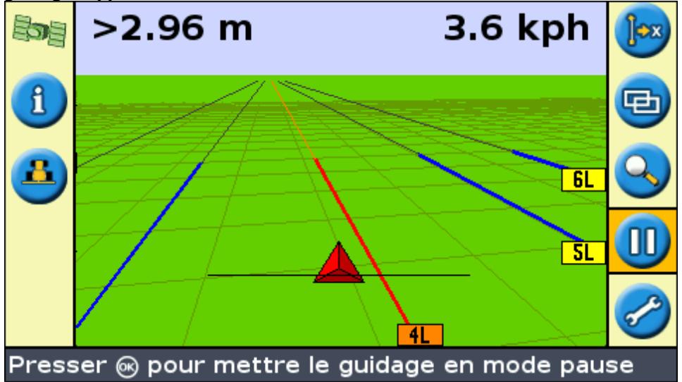TRIMBLE EZ GUIDE 250 - Présentation du guidage - 1