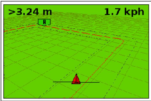 TRIMBLE EZ GUIDE 250 - Réélection d'une tournière - 1