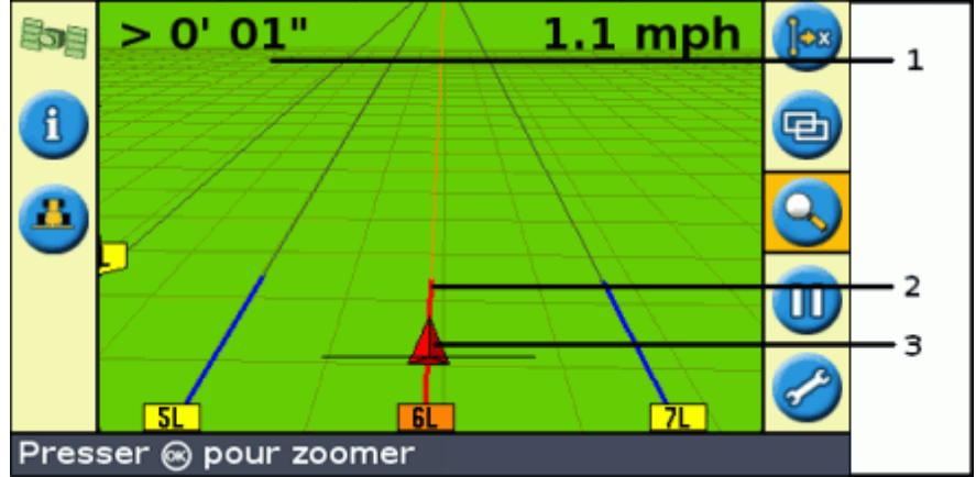 TRIMBLE EZ GUIDE 250 - Guidage à l'écran - 1