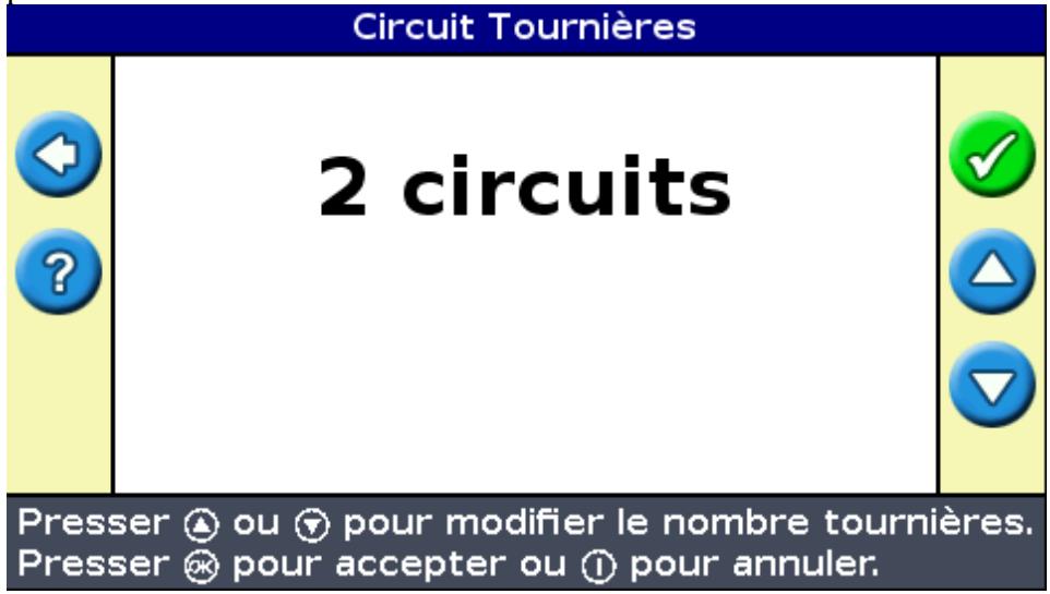 TRIMBLE EZ GUIDE 250 - Étape 3. Entrée d'informations supplémentaires sur les lignes (si nécessaire) - 2