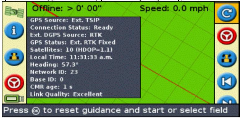 TRIMBLE EZ GUIDE 250 - Utiliser des positions RTK corrigées via TSIP - 1