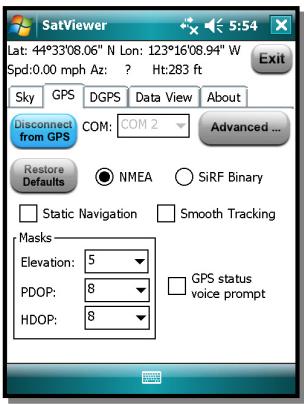 TRIMBLE NOMAD 900 - Icônes des satellites - 1