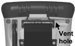 TRIMBLE NOMAD 900 - Trou d'aération du boîtier : - 1