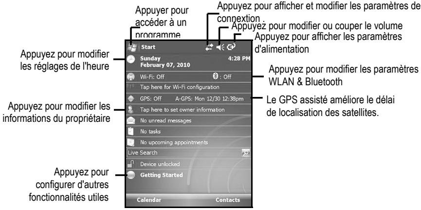 TRIMBLE NOMAD 900 - Écran today (aujourd'hui) - 1