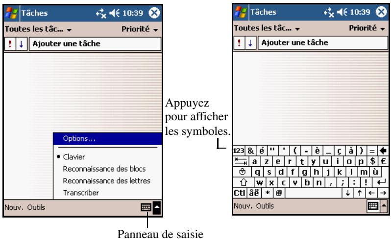 COMPAQ IPAQ RZ1700 - Utilisation du clavier à l'écran - 1
