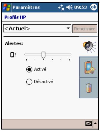 COMPAQ IPAQ RZ1700 - Enregistrement des paramètres dans un profil - 1