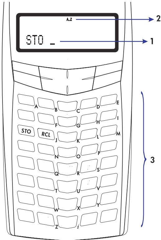 COMPAQ 33S - Enregistrement de données dans les variables - 1