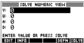 COMPAQ 39G PLUS - Définir les variables connues - 1