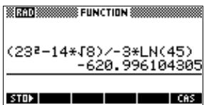 COMPAQ 39G PLUS - Saisir une expression - 2