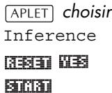 COMPAQ 39G PLUS - Ouvrir l'aplet inference - 1