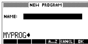 COMPAQ 39G PLUS - Création d'un programme - 2