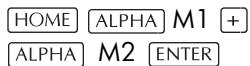 COMPAQ 39G PLUS - Arithmétique sur les matrices - 5
